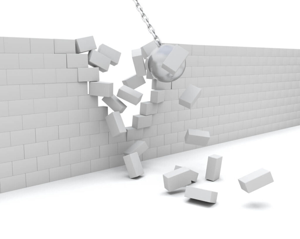 3d render wrecking ball